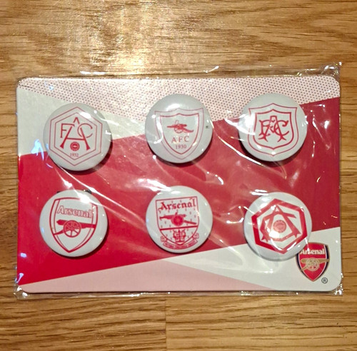 Arsenal crest badge pin set - crest, badge/pin