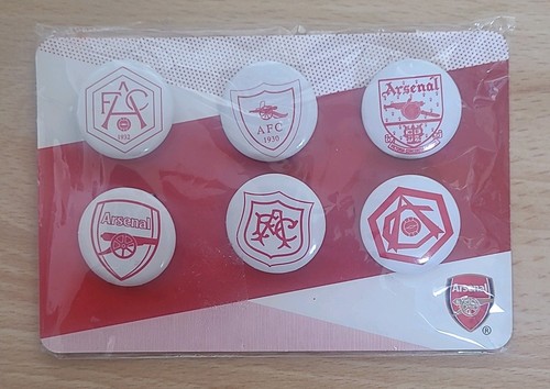 Arsenal crest badge pin set - arsenal, fc